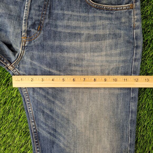 Vintage Y2K LEE Button-Fly Jeans 35x34 (36x34) Blue - Picture 12 of 16